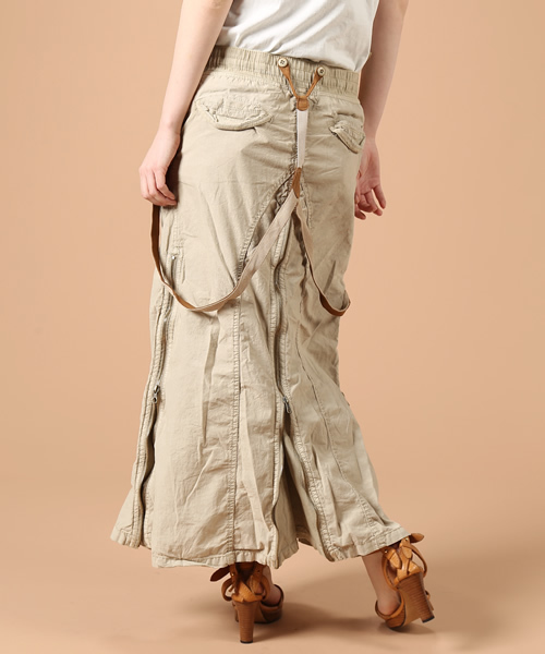 goa（ゴア）の「サスペンダー付硫化スライダーL/SK（スカート・レディース・モカ/ベージュ/カーキ/カモフラージュ・FREE）」の8枚目の写真