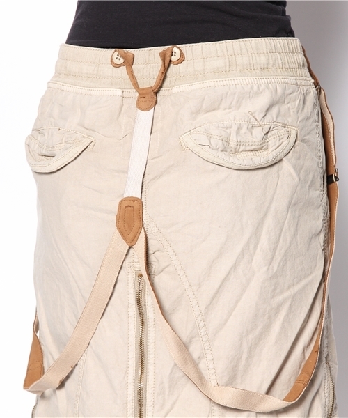 goa（ゴア）の「サスペンダー付硫化スライダーL/SK（スカート・レディース・モカ/ベージュ/カーキ/カモフラージュ・FREE）」の10枚目の写真