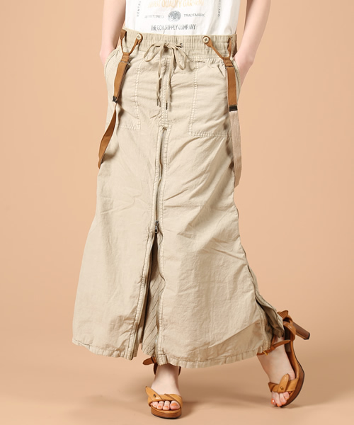 goa（ゴア）の「サスペンダー付硫化スライダーL/SK（スカート・レディース・モカ/ベージュ/カーキ/カモフラージュ・FREE）」の14枚目の写真