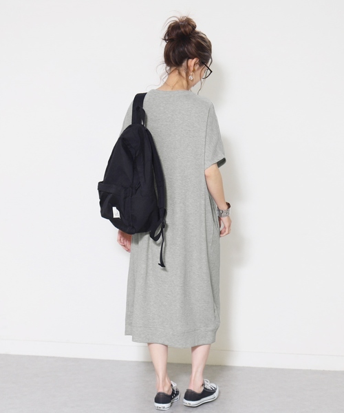 reca(レカ)の「ワッフルワンピース(ワンピース・レディース・オフホワイト/ブラック/杢グレー/ベージュ・M)」の3枚目の写真