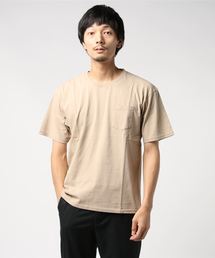 【BS】天竺 ストーンウォッシュ加工 ポケループ 半袖カットソー