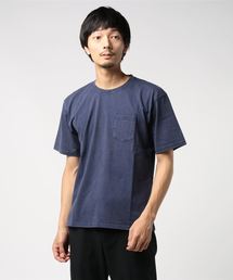 【BS】天竺 ストーンウォッシュ加工 ポケループ 半袖カットソー