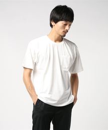 【BS】天竺 ストーンウォッシュ加工 ポケループ 半袖カットソー