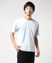 【BS】天竺 ストーンウォッシュ加工 ポケループ 半袖カットソー