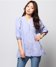 ROSE BUD | LBL-14103 STAND/C PEASNAT TUNIC BLOUSE(シャツ/ブラウス)