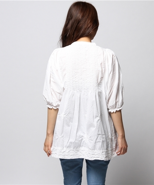 ROSE BUD(ローズバッド)の「LBL-14103 STAND/C PEASNAT TUNIC BLOUSE(シャツ/ブラウス・レディース・ホワイト/レモンイエロー/ラベンダー/ピンク系その他・ONE SIZE)」の12枚目の写真