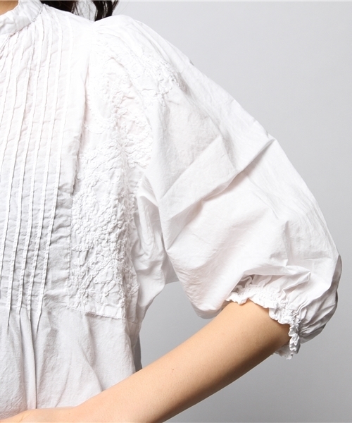 ROSE BUD(ローズバッド)の「LBL-14103 STAND/C PEASNAT TUNIC BLOUSE(シャツ/ブラウス・レディース・ホワイト/レモンイエロー/ラベンダー/ピンク系その他・ONE SIZE)」の9枚目の写真