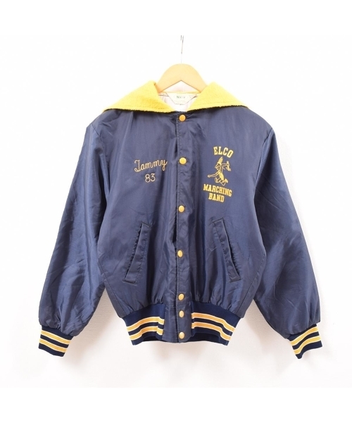 ナイロンスタジャン 古着 古着 80s- USA製 RYDER 企業 刺しゅう