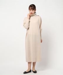 ADAM ET ROPE' | ウールビックタートルニットワンピース(ワンピース)