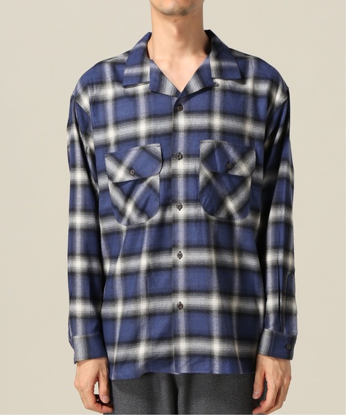 JAM(ジャム)の「【JAM / ジャム】 OMBRE CHECK シャツ(シャツ/ブラウス・メンズ・ネイビー/ブラウン・SMALL/MEDIUM/LARGE)」の2枚目の写真