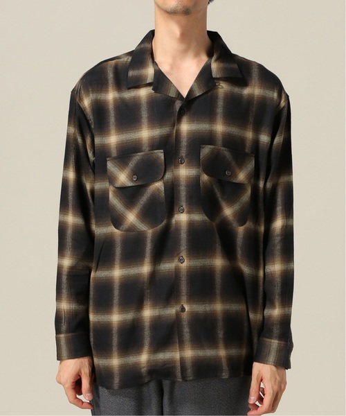 JAM(ジャム)の「【JAM / ジャム】 OMBRE CHECK シャツ(シャツ/ブラウス・メンズ・ネイビー/ブラウン・SMALL/MEDIUM/LARGE)」の1枚目の写真