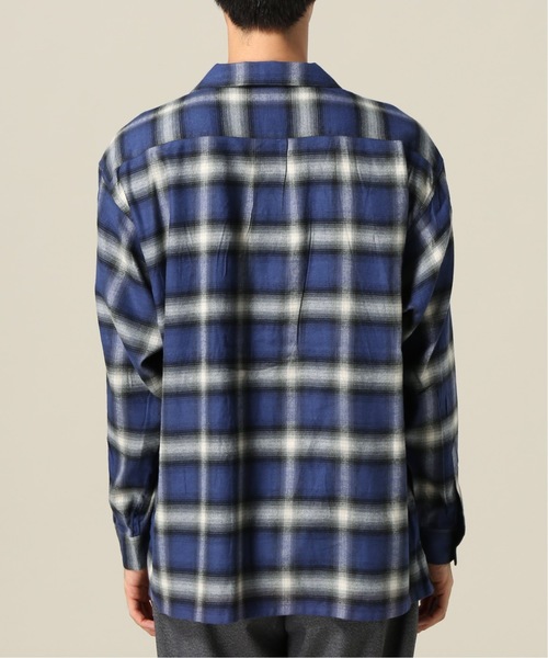 JAM(ジャム)の「【JAM / ジャム】 OMBRE CHECK シャツ(シャツ/ブラウス・メンズ・ネイビー/ブラウン・SMALL/MEDIUM/LARGE)」の4枚目の写真