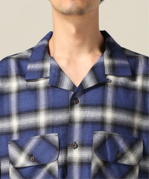 JAM(ジャム)の「【JAM / ジャム】 OMBRE CHECK シャツ(シャツ/ブラウス・メンズ・ネイビー/ブラウン・SMALL/MEDIUM/LARGE)」の5枚目の写真