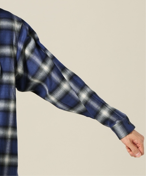 JAM(ジャム)の「【JAM / ジャム】 OMBRE CHECK シャツ(シャツ/ブラウス・メンズ・ネイビー/ブラウン・SMALL/MEDIUM/LARGE)」の7枚目の写真