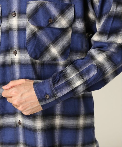 JAM(ジャム)の「【JAM / ジャム】 OMBRE CHECK シャツ(シャツ/ブラウス・メンズ・ネイビー/ブラウン・SMALL/MEDIUM/LARGE)」の8枚目の写真