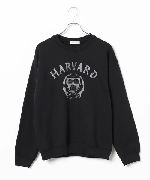 WEGO(ウィゴー)の「WEGO VINTAGE/HARVARDスウェットトレーナー(スウェット・レディース・ブラック/グレー/ワイン・MEDIUM/LARGE)」の1枚目の写真