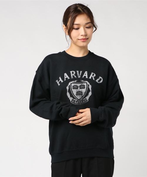 WEGO(ウィゴー)の「WEGO VINTAGE/HARVARDスウェットトレーナー(スウェット・レディース・ブラック/グレー/ワイン・MEDIUM/LARGE)」の11枚目の写真
