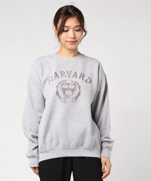WEGO(ウィゴー)の「WEGO VINTAGE/HARVARDスウェットトレーナー(スウェット・レディース・ブラック/グレー/ワイン・MEDIUM/LARGE)」の12枚目の写真