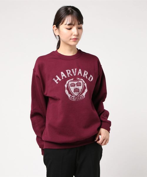 WEGO(ウィゴー)の「WEGO VINTAGE/HARVARDスウェットトレーナー(スウェット・レディース・ブラック/グレー/ワイン・MEDIUM/LARGE)」の13枚目の写真