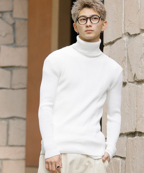 A.S.M（エーエスエム）の「ミックス ワイド リブ編み ハンド