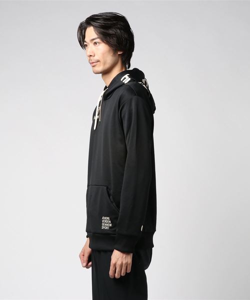 hummel(ヒュンメル)の「hummel(ヒュンメル)プルオーバーパーカー(パーカー・メンズ・カーキ/ピンク/ブラック/ネイビー・S/M/L)」の6枚目の写真