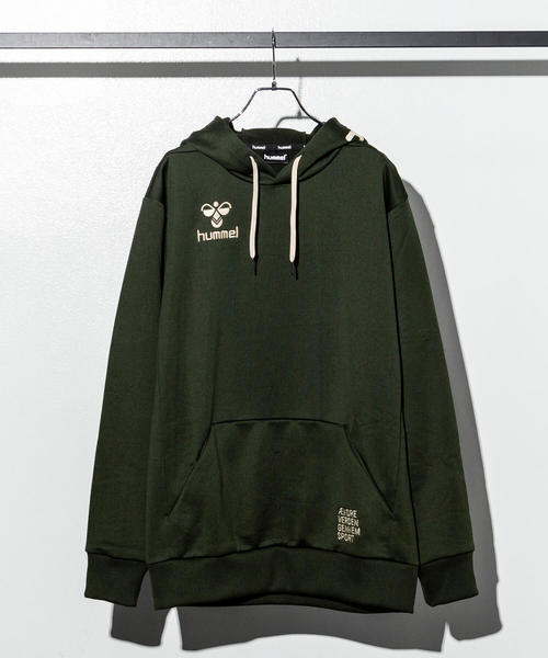 hummel(ヒュンメル)の「hummel(ヒュンメル)プルオーバーパーカー(パーカー・メンズ・カーキ/ピンク/ブラック/ネイビー・S/M/L)」の3枚目の写真