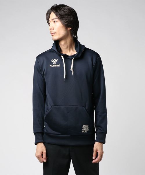 hummel(ヒュンメル)の「hummel(ヒュンメル)プルオーバーパーカー(パーカー・メンズ・カーキ/ピンク/ブラック/ネイビー・S/M/L)」の9枚目の写真
