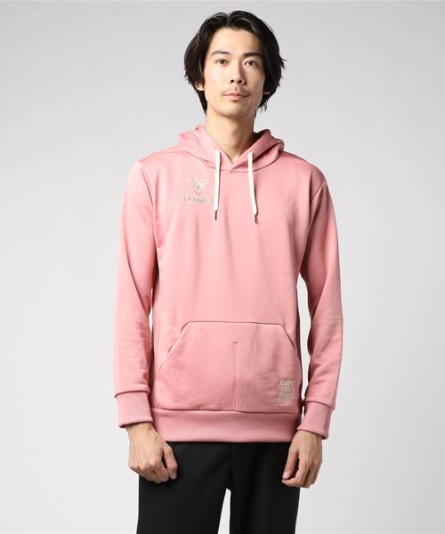 hummel(ヒュンメル)の「hummel(ヒュンメル)プルオーバーパーカー(パーカー・メンズ・カーキ/ピンク/ブラック/ネイビー・S/M/L)」の10枚目の写真