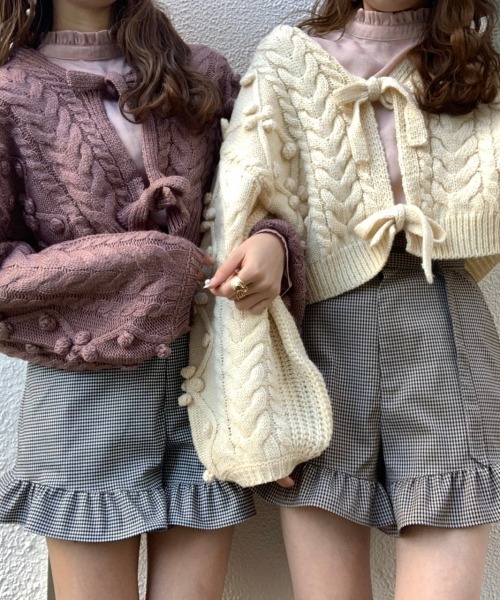 Heather（ヘザー）の「あいねねコラボチェックショートパンツ　867232（その他パンツ・レディース・ホワイト×ブラック/ブラウン系その他/ベージュ系その他・FREE）」の4枚目の写真