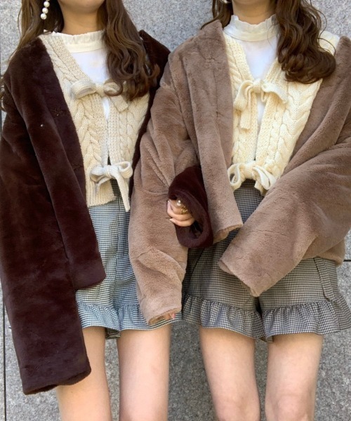 Heather（ヘザー）の「あいねねコラボチェックショートパンツ　867232（その他パンツ・レディース・ホワイト×ブラック/ブラウン系その他/ベージュ系その他・FREE）」の7枚目の写真