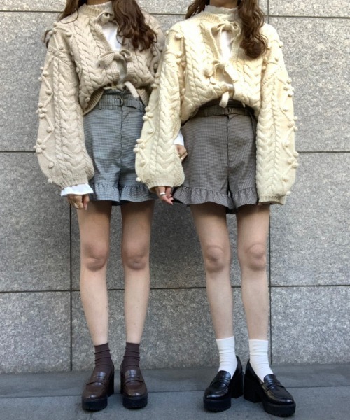 Heather（ヘザー）の「あいねねコラボチェックショートパンツ　867232（その他パンツ・レディース・ホワイト×ブラック/ブラウン系その他/ベージュ系その他・FREE）」の17枚目の写真