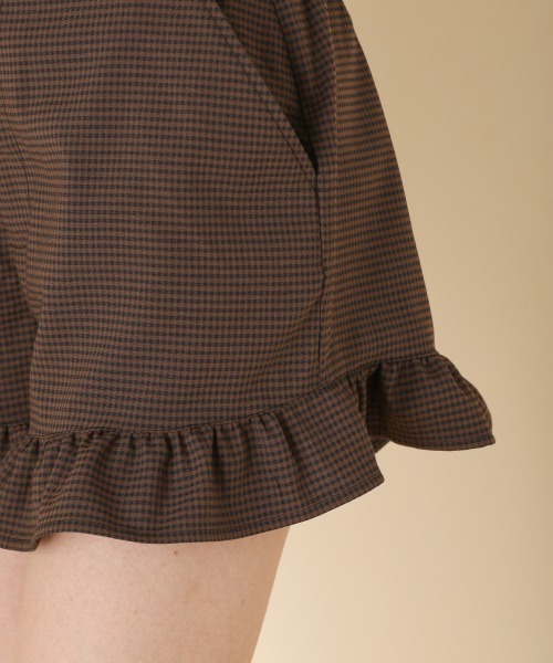 Heather（ヘザー）の「あいねねコラボチェックショートパンツ　867232（その他パンツ・レディース・ホワイト×ブラック/ブラウン系その他/ベージュ系その他・FREE）」の18枚目の写真