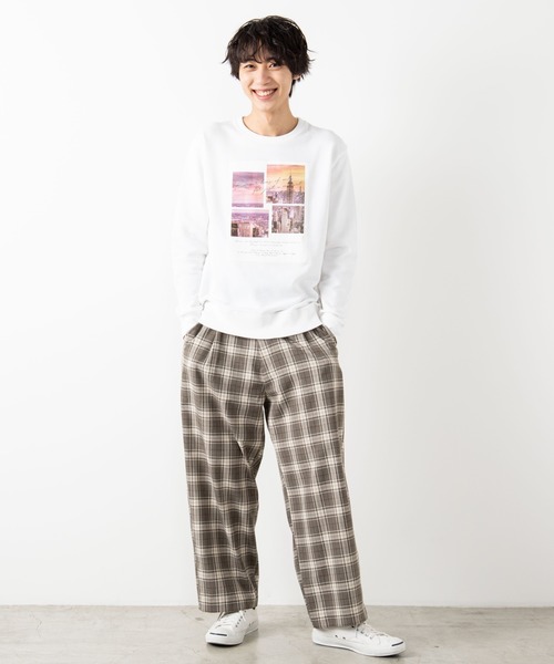 WEGO（ウィゴー）の「WEGO/フォトボックスモノトーンプルオーバー（スウェット・メンズ・ホワイト/ブラック・SMALL/MEDIUM/LARGE）」の17枚目の写真