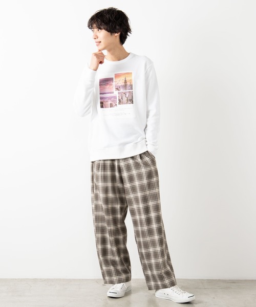 WEGO（ウィゴー）の「WEGO/フォトボックスモノトーンプルオーバー（スウェット・メンズ・ホワイト/ブラック・SMALL/MEDIUM/LARGE）」の16枚目の写真