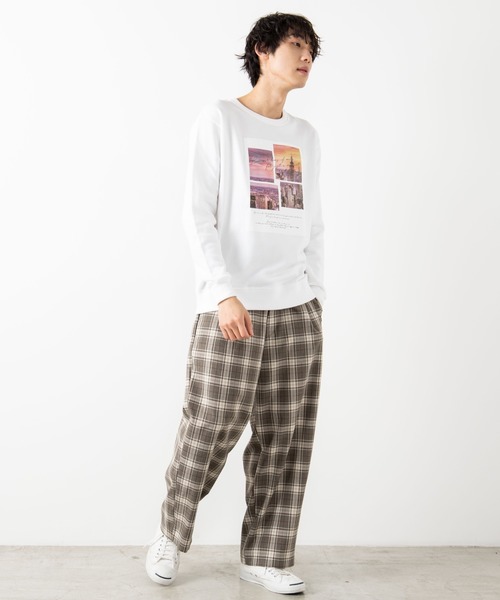 WEGO（ウィゴー）の「WEGO/フォトボックスモノトーンプルオーバー（スウェット・メンズ・ホワイト/ブラック・SMALL/MEDIUM/LARGE）」の15枚目の写真