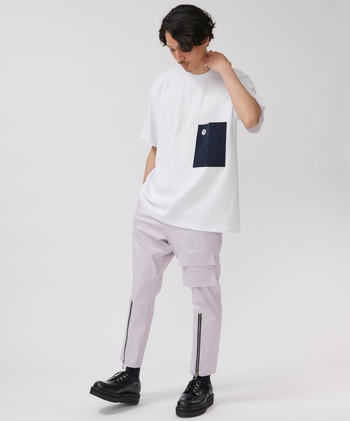 liberum(リベルム)の「【LIBERUM】ジップクロップドパンツ / 2020SS-PT05(スラックス・メンズ・ラベンダー/ブラック・1/2)」の13枚目の写真