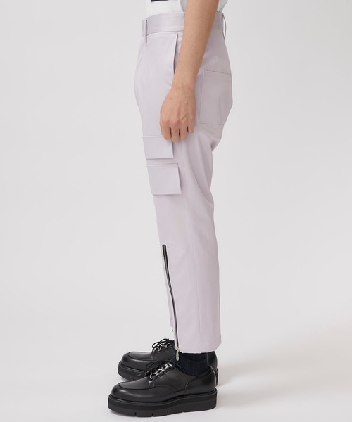 liberum(リベルム)の「【LIBERUM】ジップクロップドパンツ / 2020SS-PT05(スラックス・メンズ・ラベンダー/ブラック・1/2)」の10枚目の写真