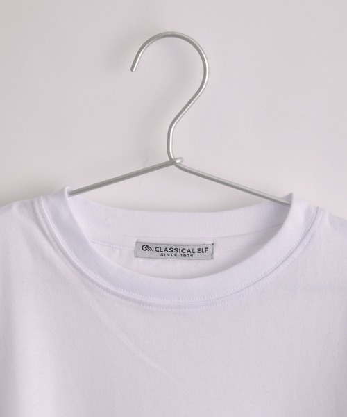 classicalelf（クラシカルエルフ）の「キッズ サイドスリット入りビッグシルエットミドル丈無地Tシャツ(半袖)（Tシャツ/カットソー・キッズ・ブラウン/ブラック/ベージュ/ホワイト・130/140/150/160）」の17枚目の写真