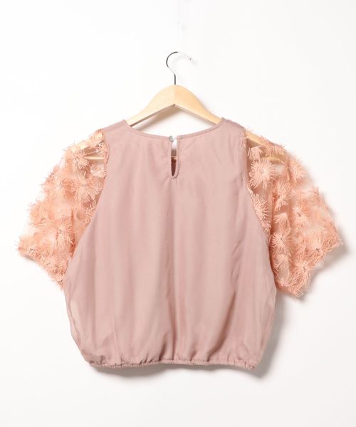flower（フラワー）の「サンフラワートップ（シャツ/ブラウス・レディース・アイボリー/ピンク・FREE）」の3枚目の写真