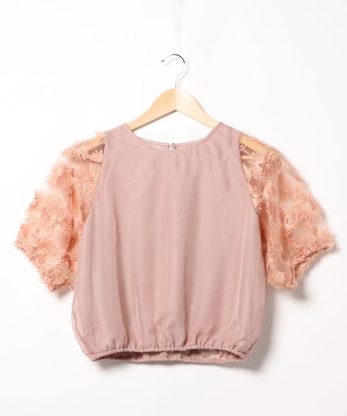 flower（フラワー）の「サンフラワートップ（シャツ/ブラウス・レディース・アイボリー/ピンク・FREE）」の5枚目の写真