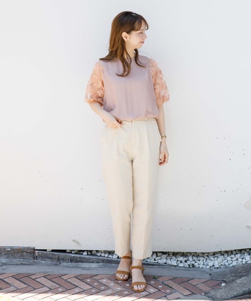 flower（フラワー）の「サンフラワートップ（シャツ/ブラウス・レディース・アイボリー/ピンク・FREE）」の17枚目の写真