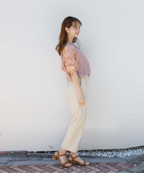 flower（フラワー）の「サンフラワートップ（シャツ/ブラウス・レディース・アイボリー/ピンク・FREE）」の16枚目の写真