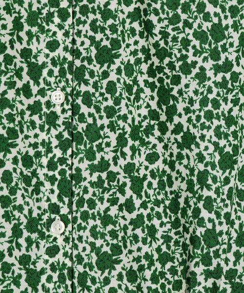 SHIPS any（シップス エニィ）の「【WEB限定】SHIPS any:フレンチスリーブフラワーシャツワンピース〈ウォッシャブル〉（シャツワンピース・レディース・ブラック/グリーン/ブルー/オレンジ・ONE SIZE）」の8枚目の写真