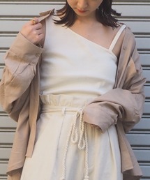 tiptop | 2020SS　テレコアシメキャミタンク(タンクトップ)