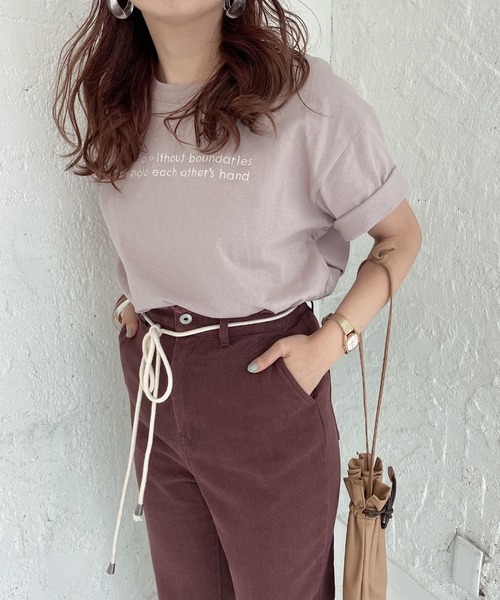 archives（アルシーヴ）の「アソートBIG TEE（Tシャツ/カットソー・レディース・ベージュ/ラベンダー/ホワイト系その他/ホワイト系その他2/ホワイト系その他3/ホワイト系その他4・MEDIUM）」の6枚目の写真