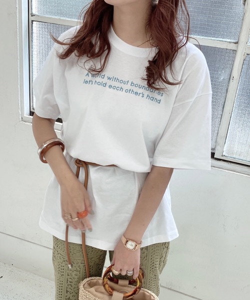 archives（アルシーヴ）の「アソートBIG TEE（Tシャツ/カットソー・レディース・ベージュ/ラベンダー/ホワイト系その他/ホワイト系その他2/ホワイト系その他3/ホワイト系その他4・MEDIUM）」の5枚目の写真