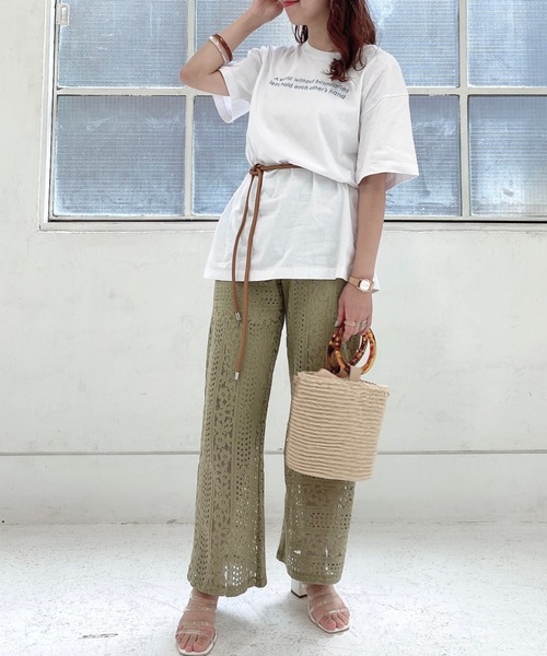 archives（アルシーヴ）の「アソートBIG TEE（Tシャツ/カットソー・レディース・ベージュ/ラベンダー/ホワイト系その他/ホワイト系その他2/ホワイト系その他3/ホワイト系その他4・MEDIUM）」の11枚目の写真