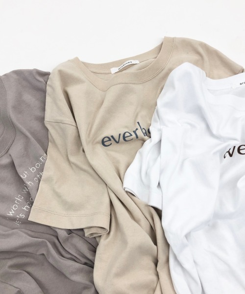 archives（アルシーヴ）の「アソートBIG TEE（Tシャツ/カットソー・レディース・ベージュ/ラベンダー/ホワイト系その他/ホワイト系その他2/ホワイト系その他3/ホワイト系その他4・MEDIUM）」の13枚目の写真