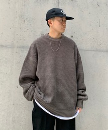 WHO'S WHO gallery | 【DEEVOO/ディーヴォ】ワッフルプルオーバー(ニット/セーター)