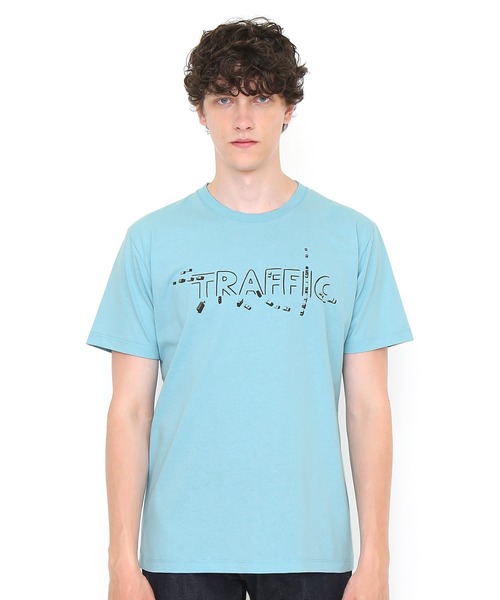 Tshirts Graniph デザイン ティーシャツ ストア グラニフ のファッション Store Design Tシャツ トラフィックロゴ サンドスカイブルー Tシャツ カットソー Design Store トップス セール